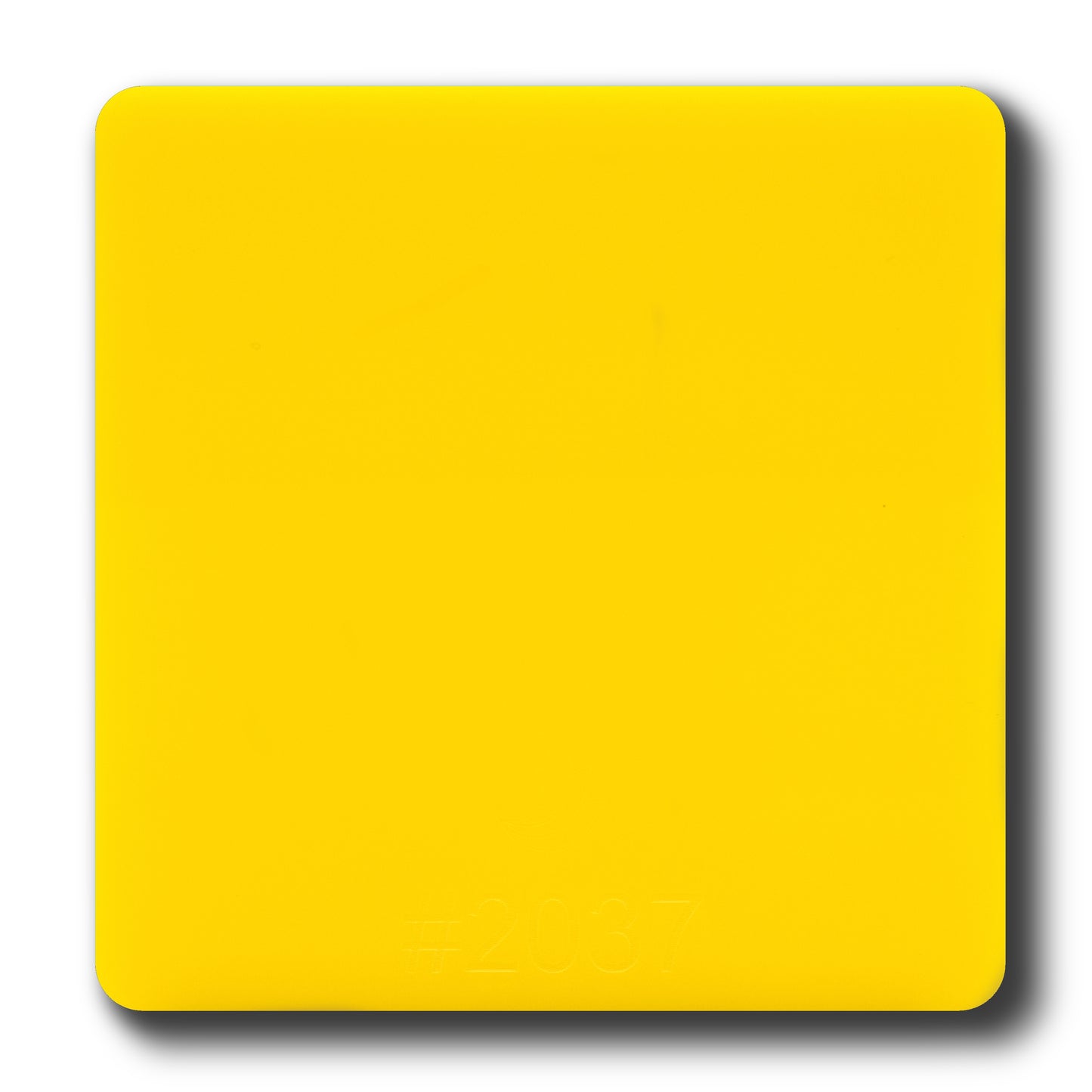 1/8" Yellow Opaque #2037 Acrylic Sheet