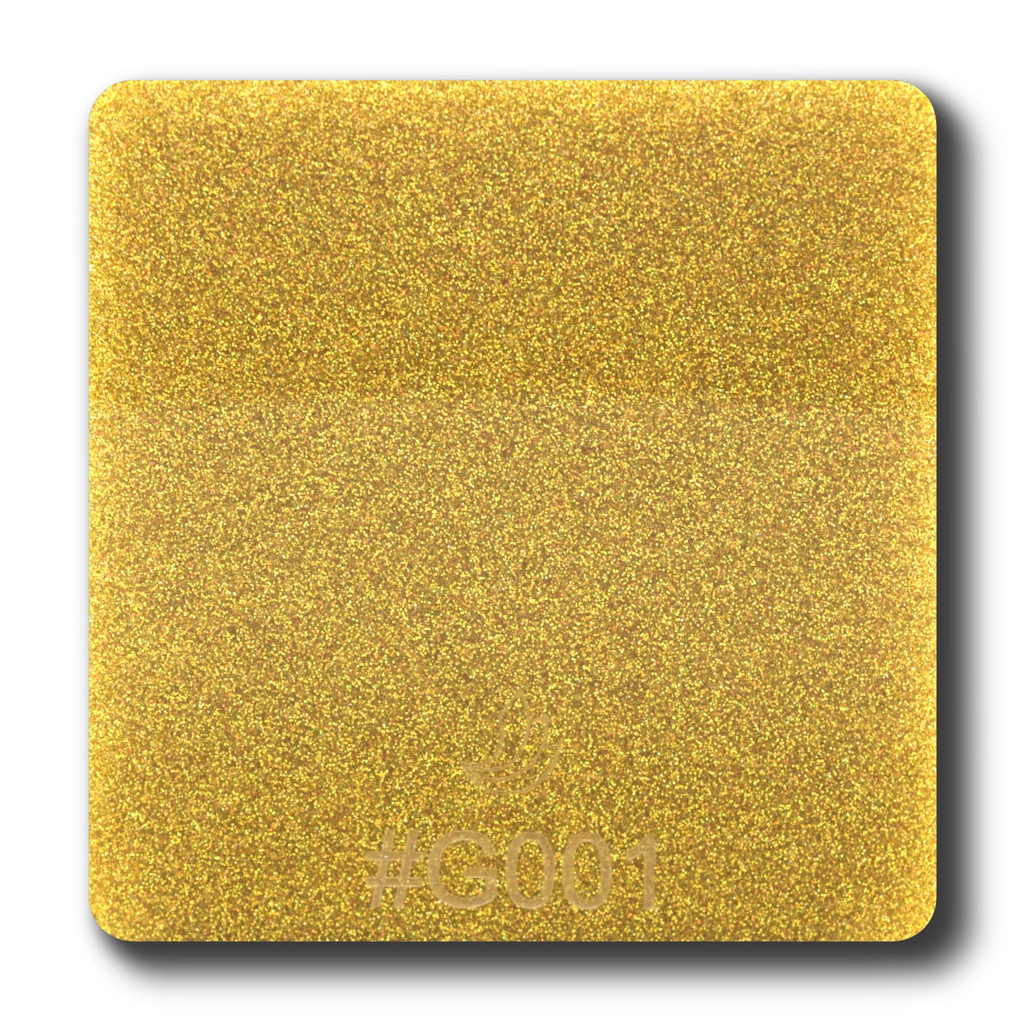 1/8" Gold Glitter Two-Sided Acrylic Sheet