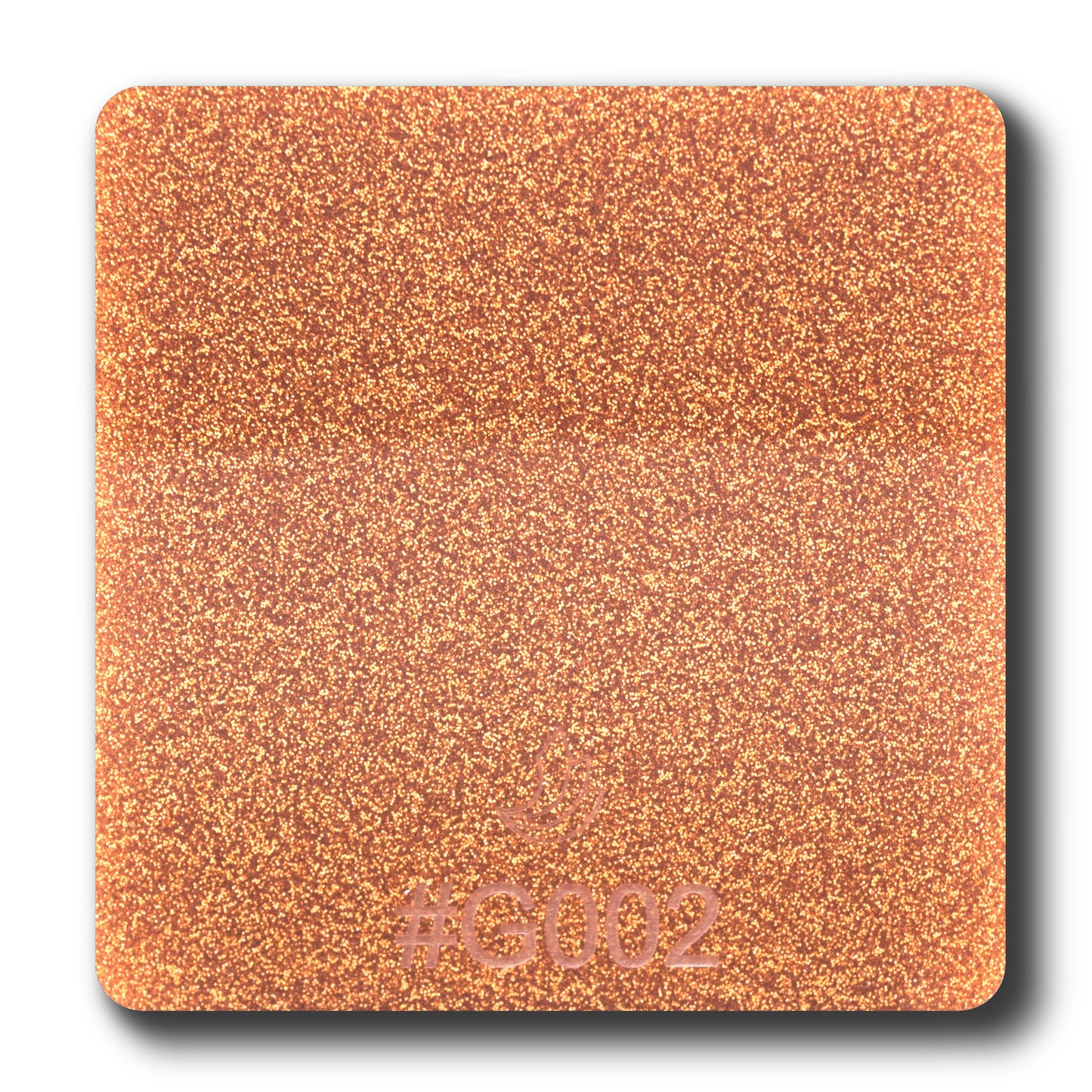 1/8" Orange Glitter Two-Sided #G002 Acrylic Sheet