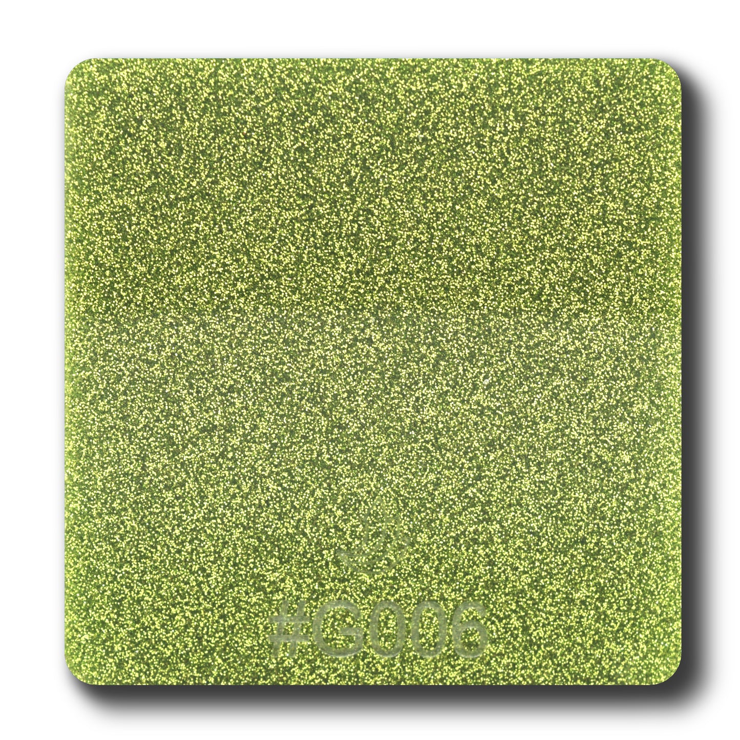 1/8" Light Green Glitter Two-Sided #G006 Acrylic Sheet