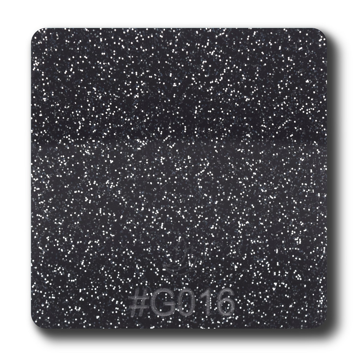 1/8" Black Glitter Two-Sided #G016 Acrylic Sheet
