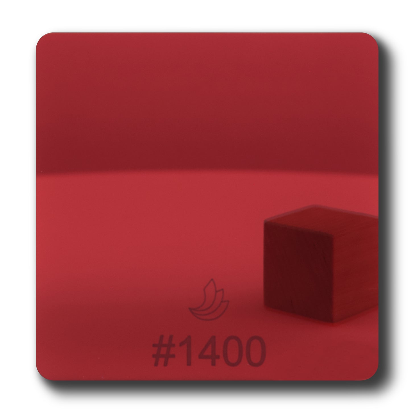 1/8" Dark Red Mirror #1400 Acrylic Sheet