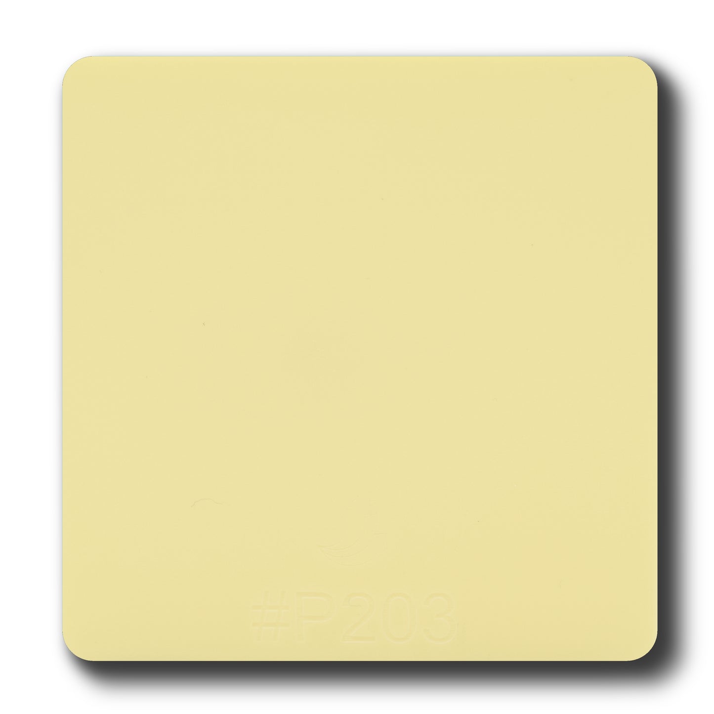 1/8" Pastel Yellow Matte Soft Touch #P203 Acrylic Sheet