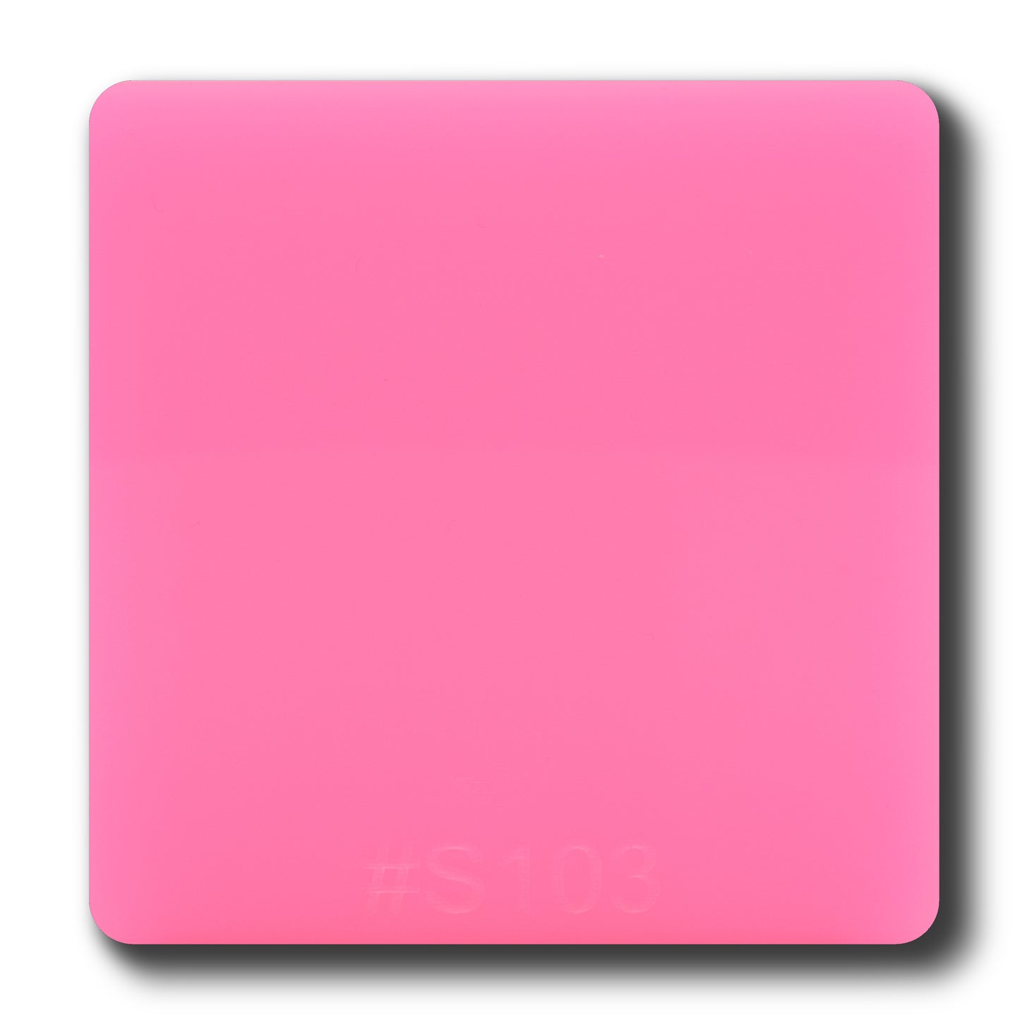 1/8" Pink Glow in the Dark Translucent #S103 Acrylic Sheet