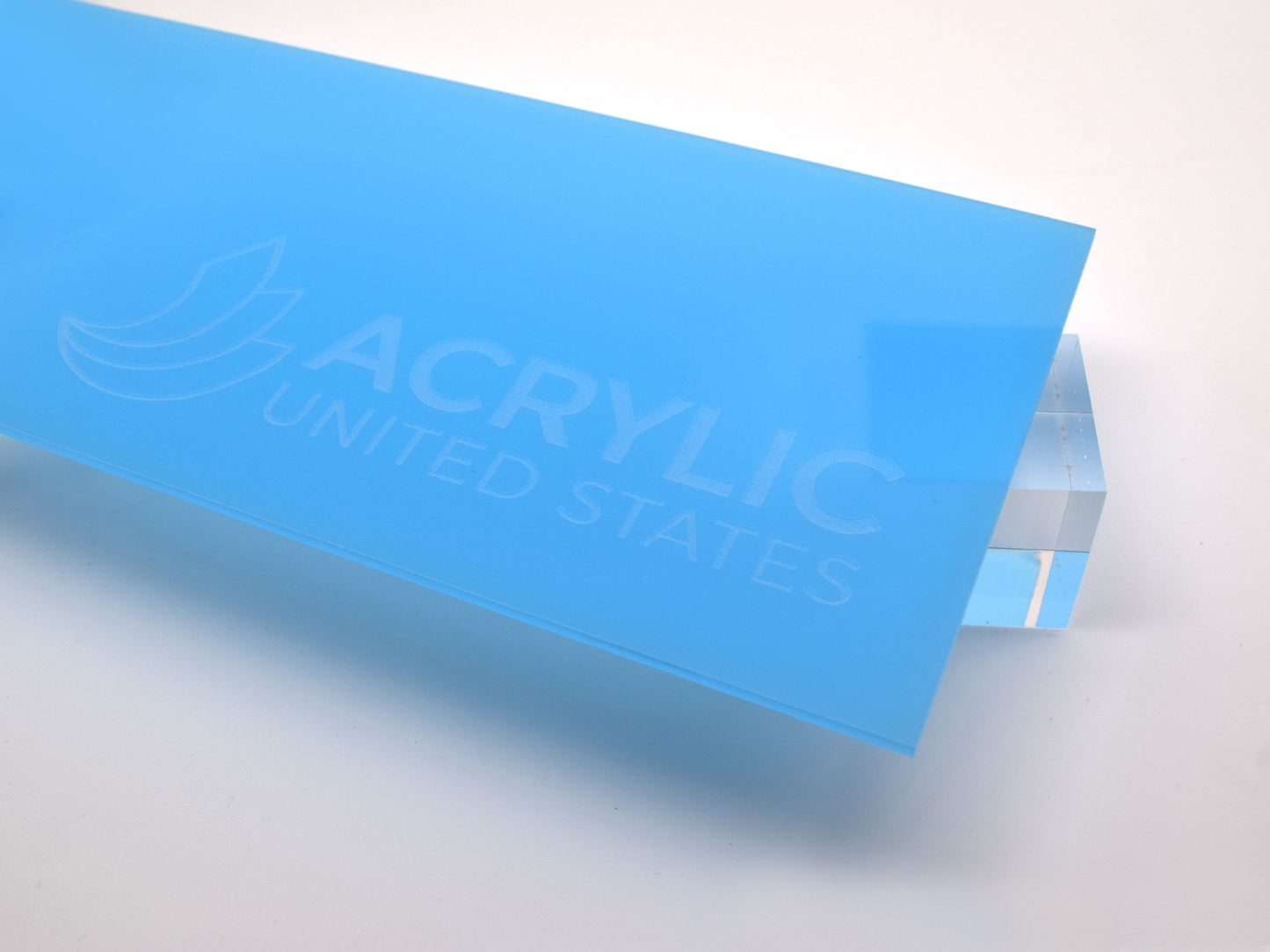 1/8" Blue Glow in the Dark Translucent #S104 Acrylic Sheet