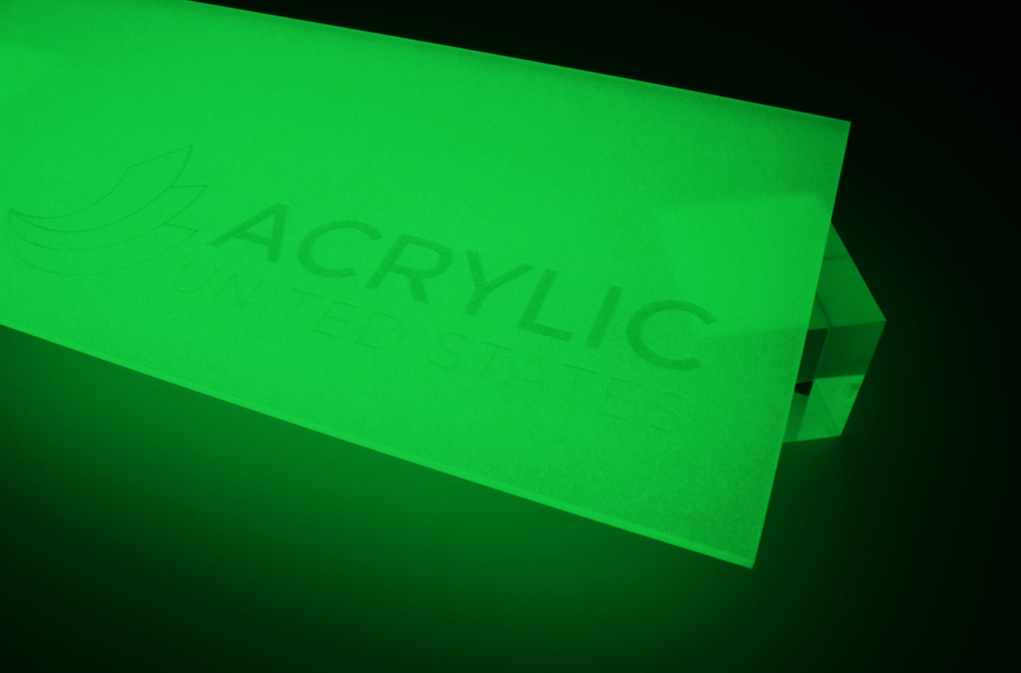1/8" Green Glow in the Dark Translucent #S106 Acrylic Sheet