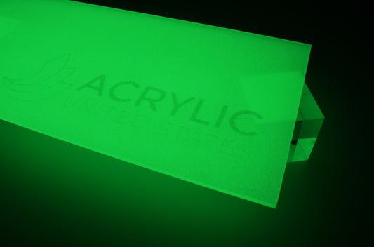 1/8" Green Glow in the Dark Translucent #S106 Acrylic Sheet