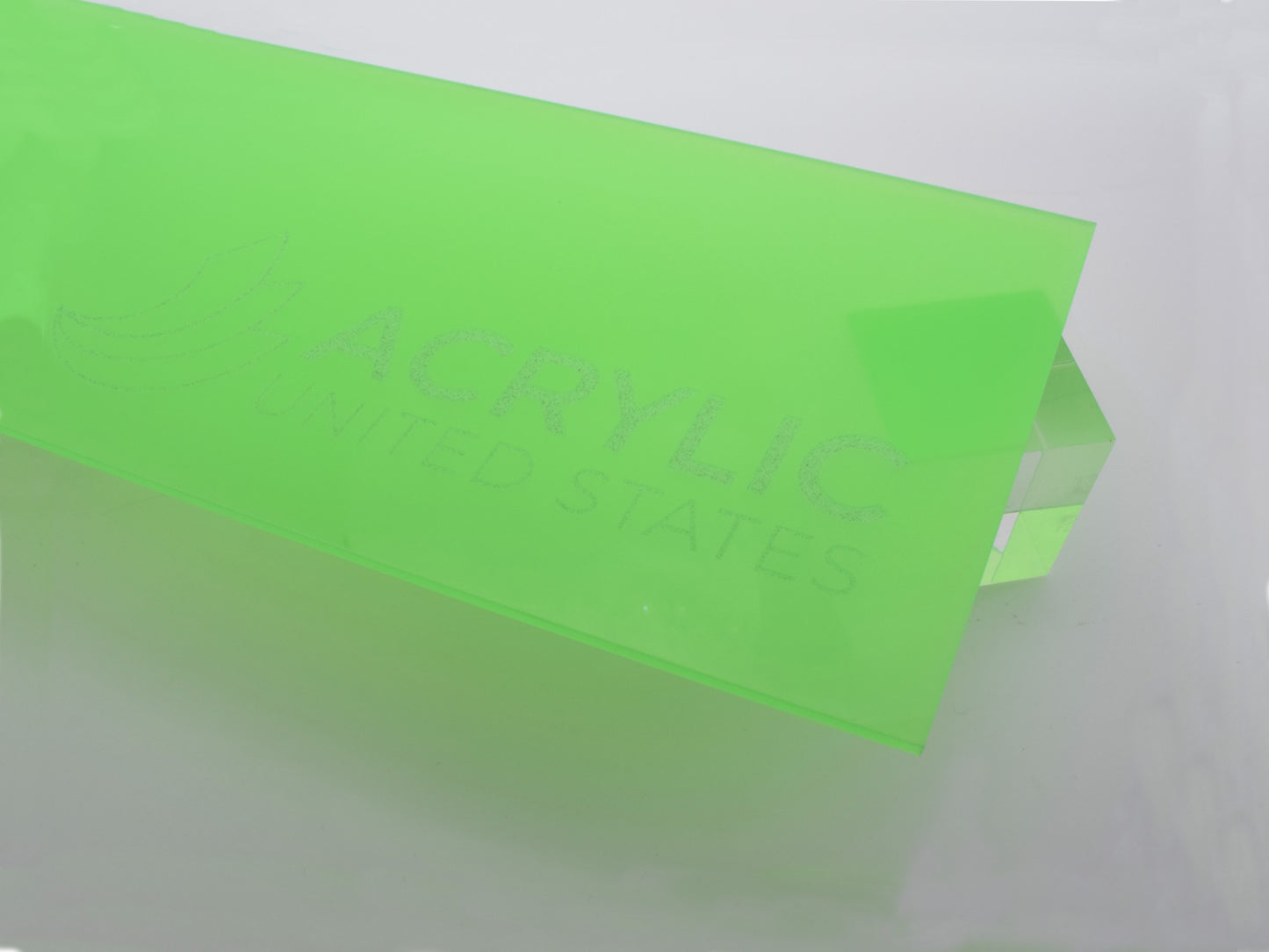 1/8" Green Glow in the Dark Translucent #S106 Acrylic Sheet