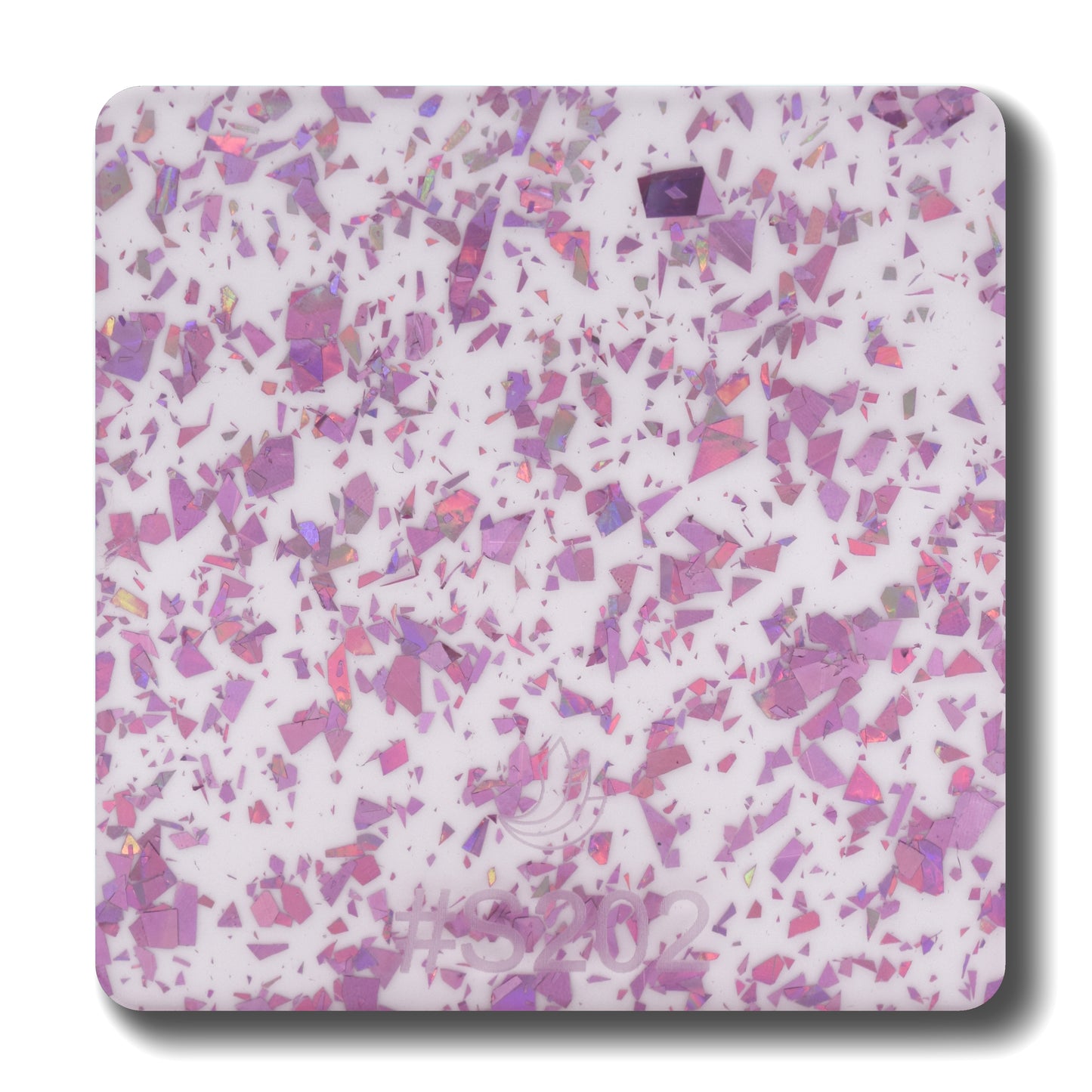 1/8" Holographic Pink Flakes #S202 Acrylic Sheet
