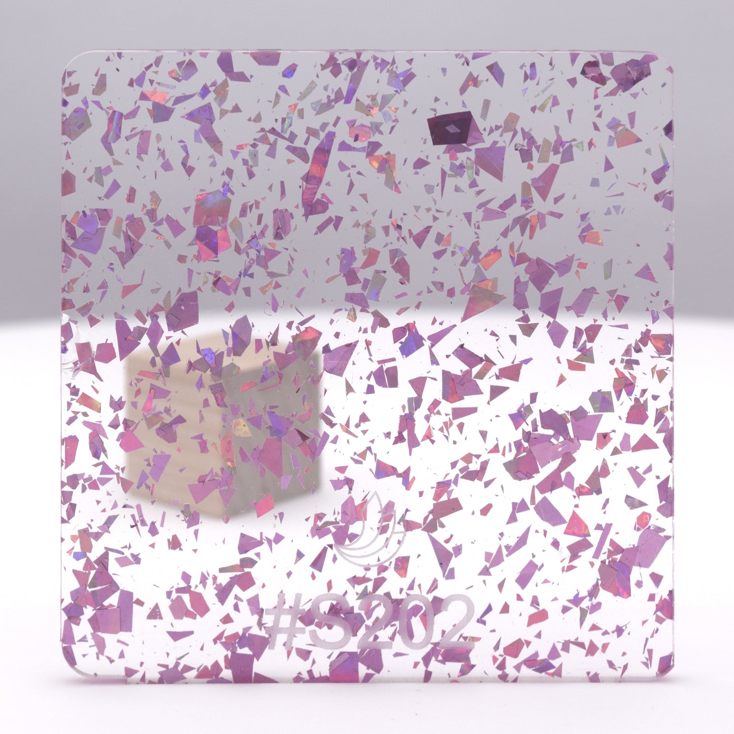 1/8" Holographic Pink Flakes #S202 Acrylic Sheet