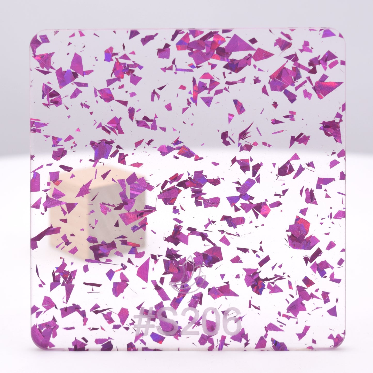 1/8" Holographic Purple Flakes Acrylic Sheet