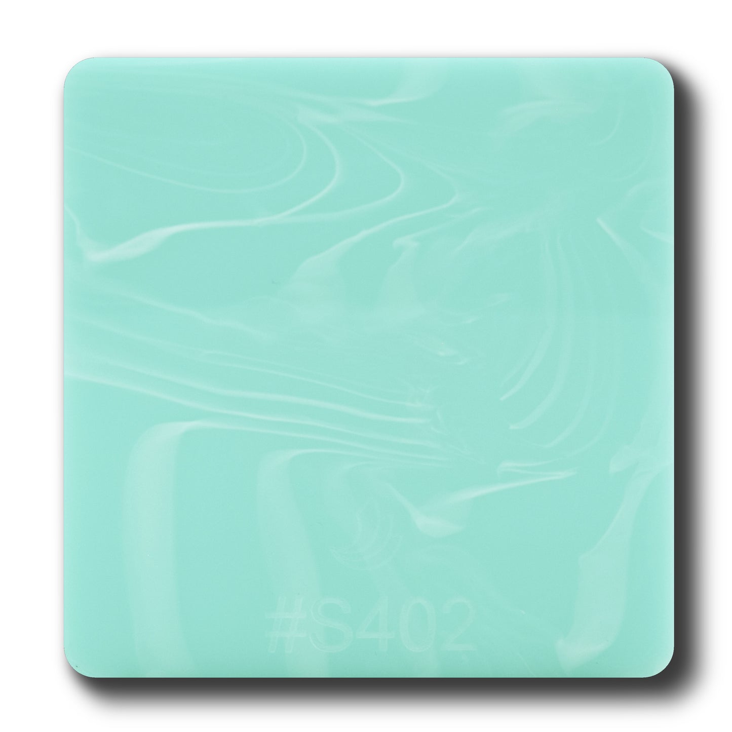 1/8" Wavy Green Glossy Marble #S402 Acrylic Sheet
