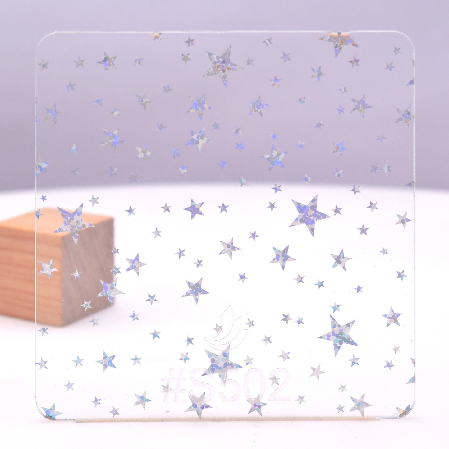 1/8" Holographic Star Rainbow Acrylic Sheet