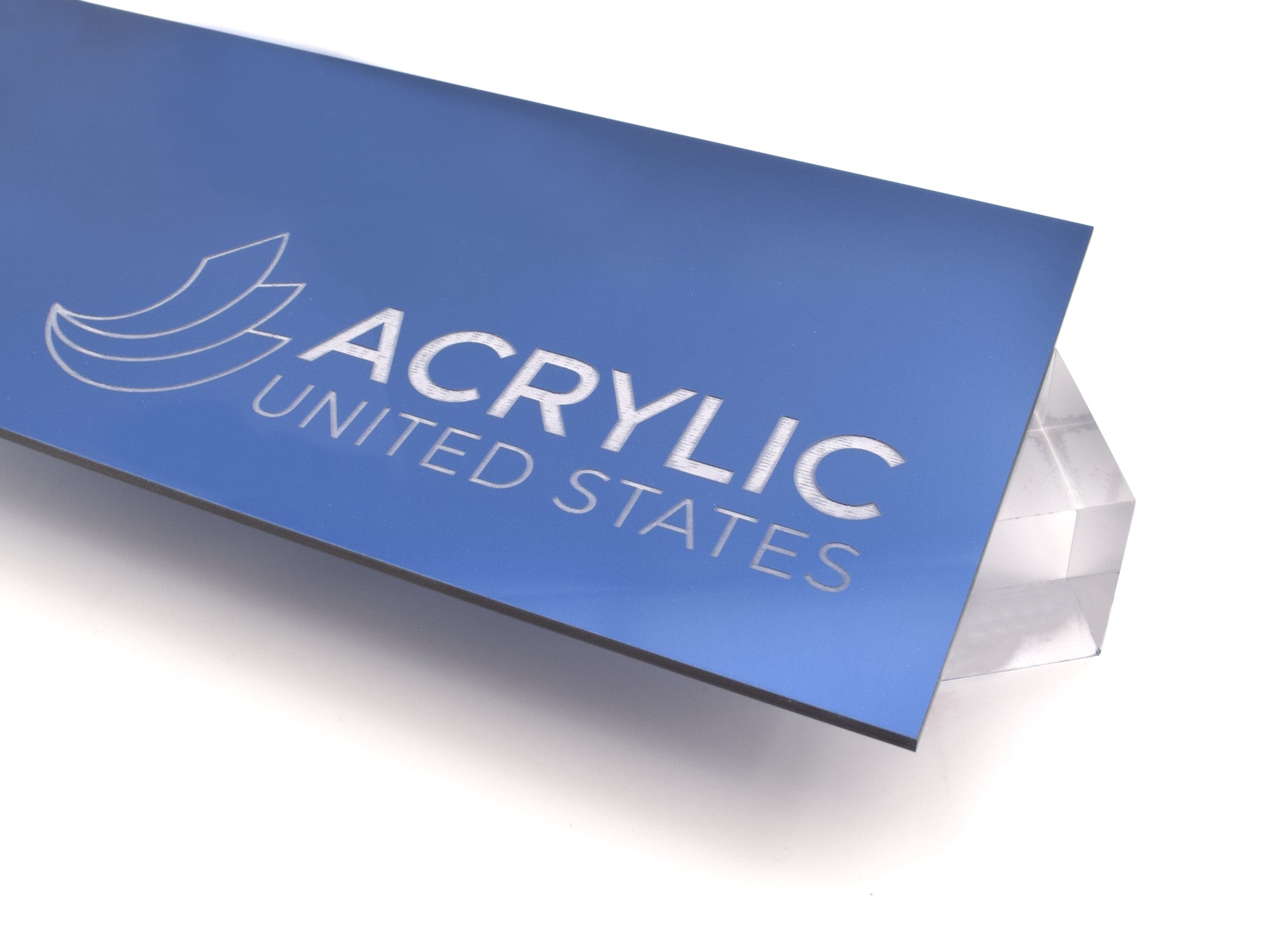 1/8" Dark Blue Metallic Double Sided Acrylic Sheet