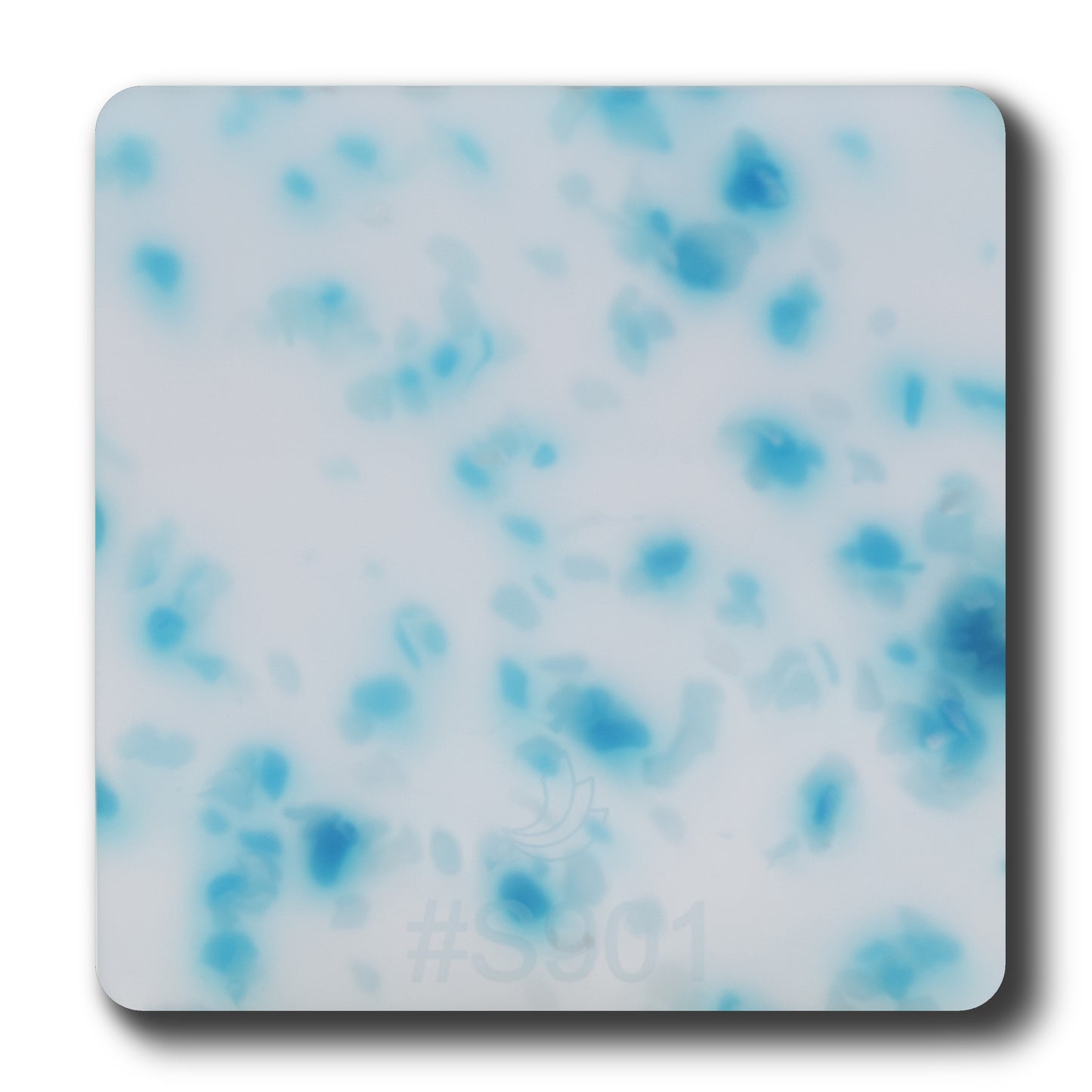 Hoja acrílica holográfica Aqua Flakes de 1/8"