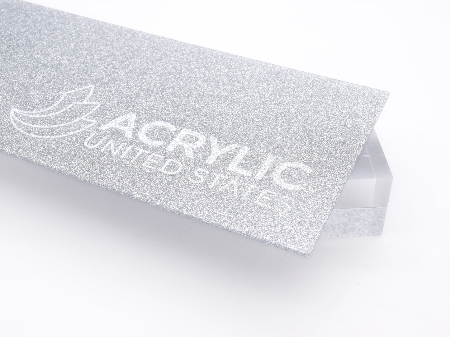1/8" Silver Glitter Two-Sided #G008 Acrylic Sheet