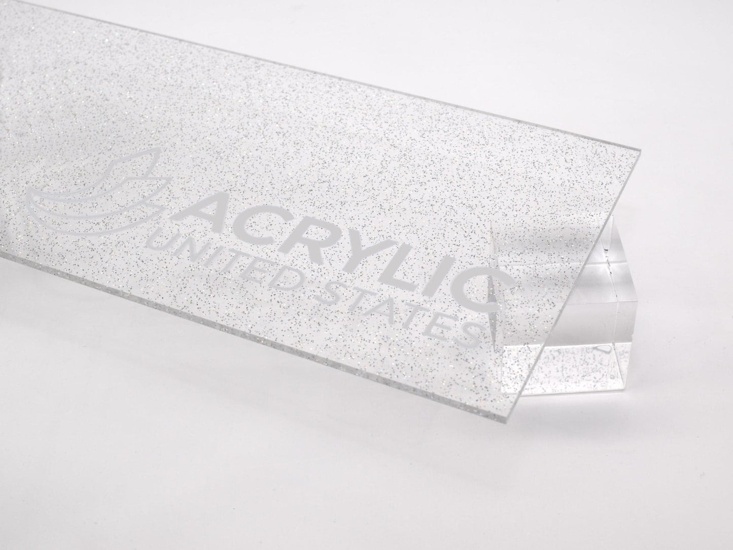 1/8" Sparkle Clear Transparent #S006 Acrylic Sheet