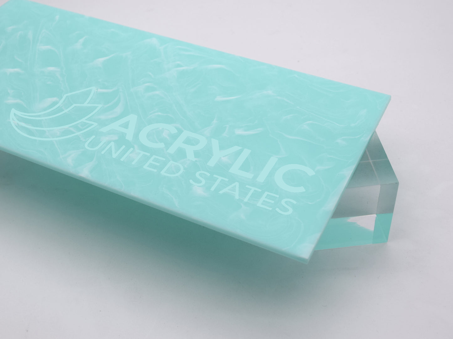1/8" Wavy Green Glossy Marble #S402 Acrylic Sheet