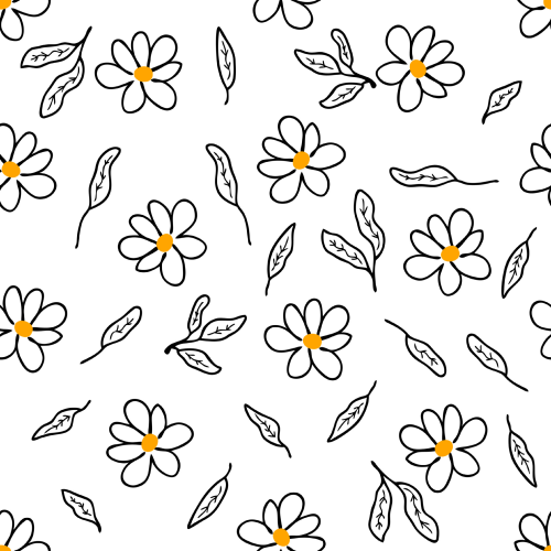 Groovy Flowers Pattern Printed