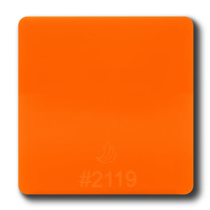 1/8" Orange Opaque #2119 Acrylic Sheet