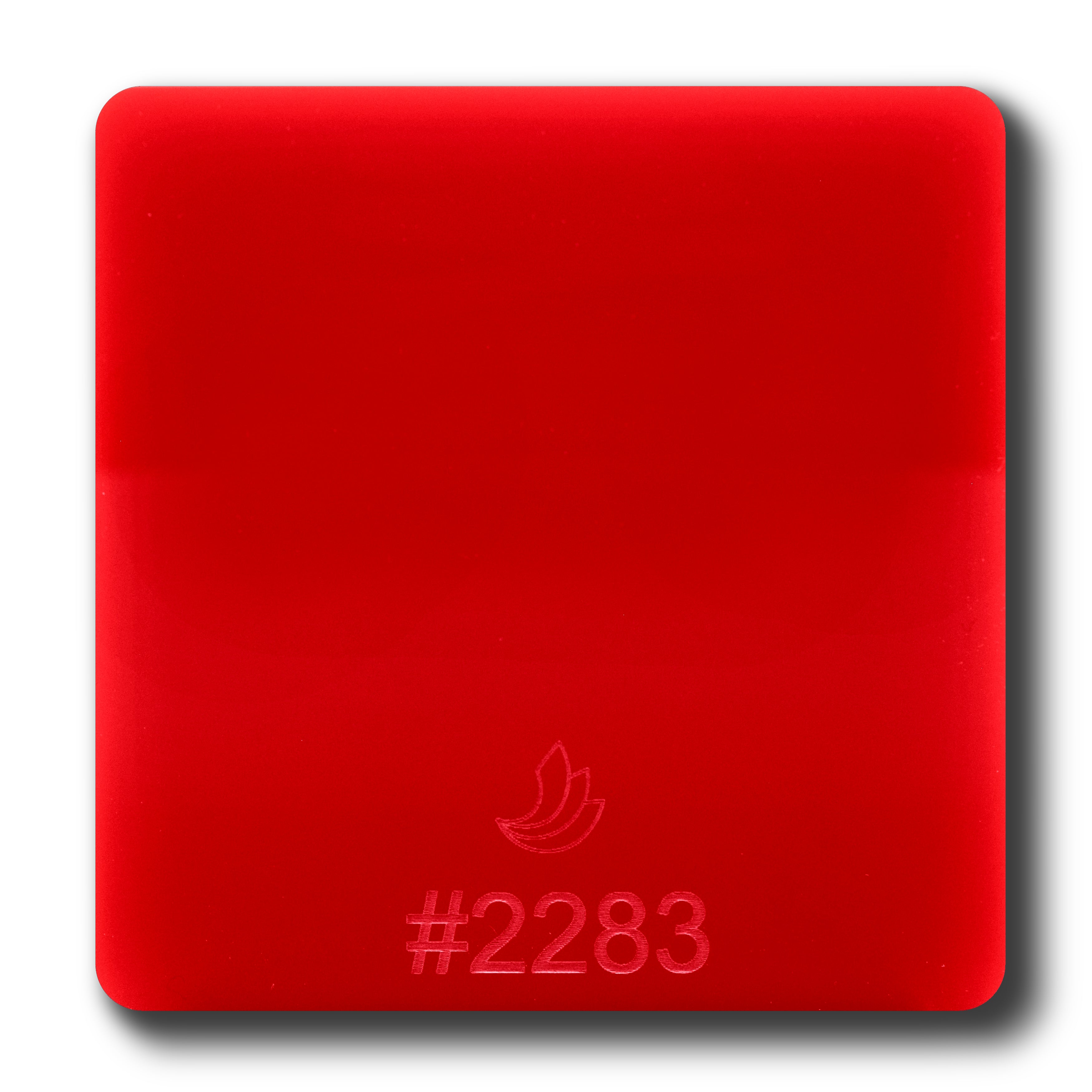 1/8" Light Red Translucent #2283 Acrylic Sheet