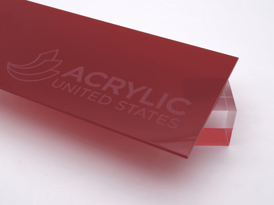 1/8" Dark Red Translucent #2415 Acrylic Sheet