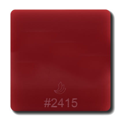 1/8" Dark Red Translucent #2415 Acrylic Sheet