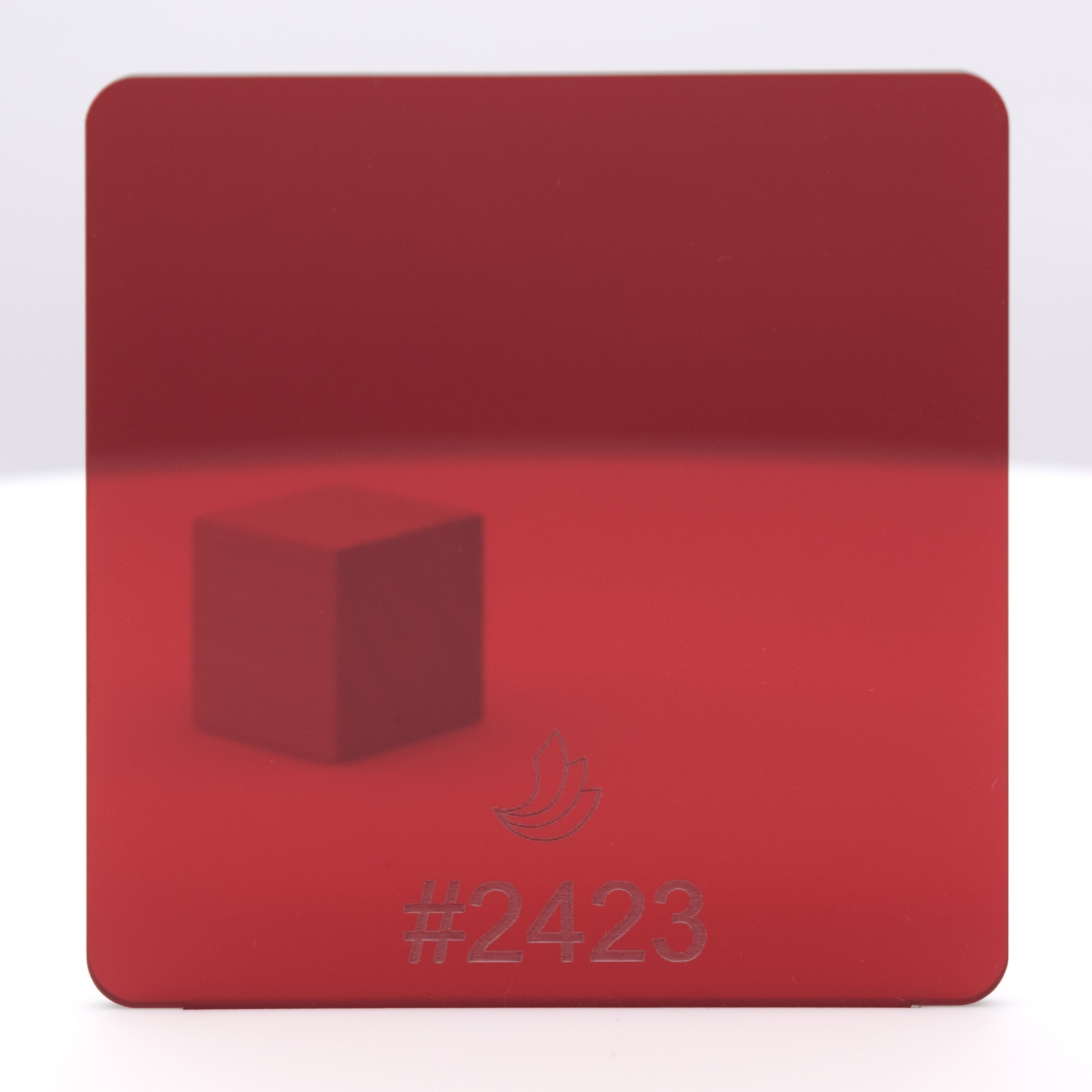 1/8" Red Transparent #2423 Acrylic Sheet