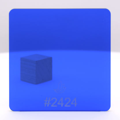 1/8" Blue Transparent #2424 Acrylic Sheet