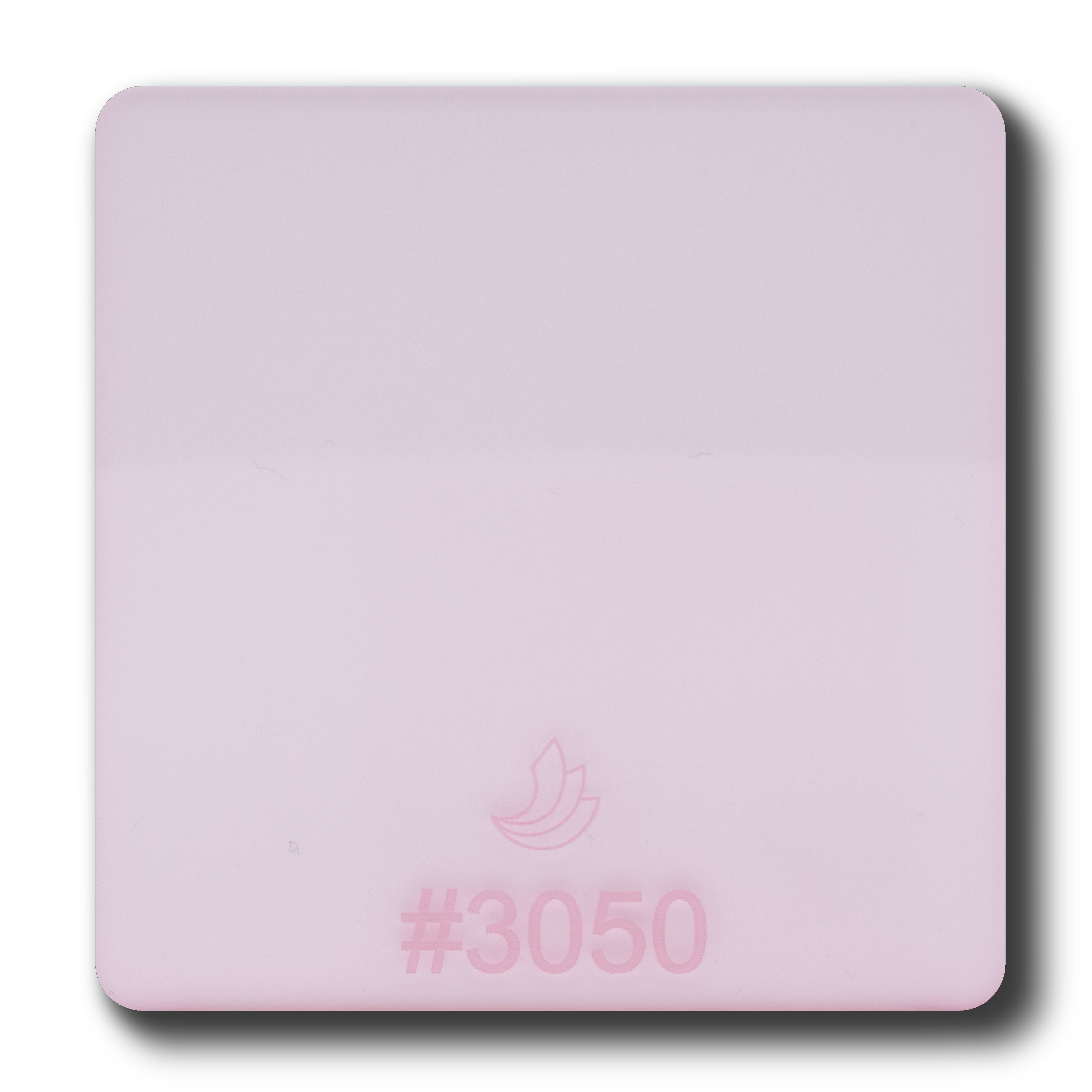 1/8" Clear Glass effect #3050 Acrylic Sheet (Pink Edge)