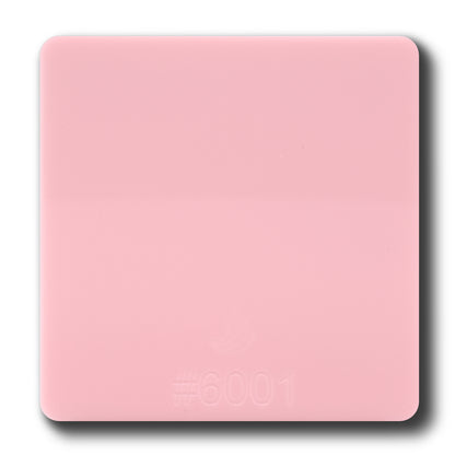 CLEARANCE 1/8" Light Pink Opaque #6001 - Size: 6"x22"