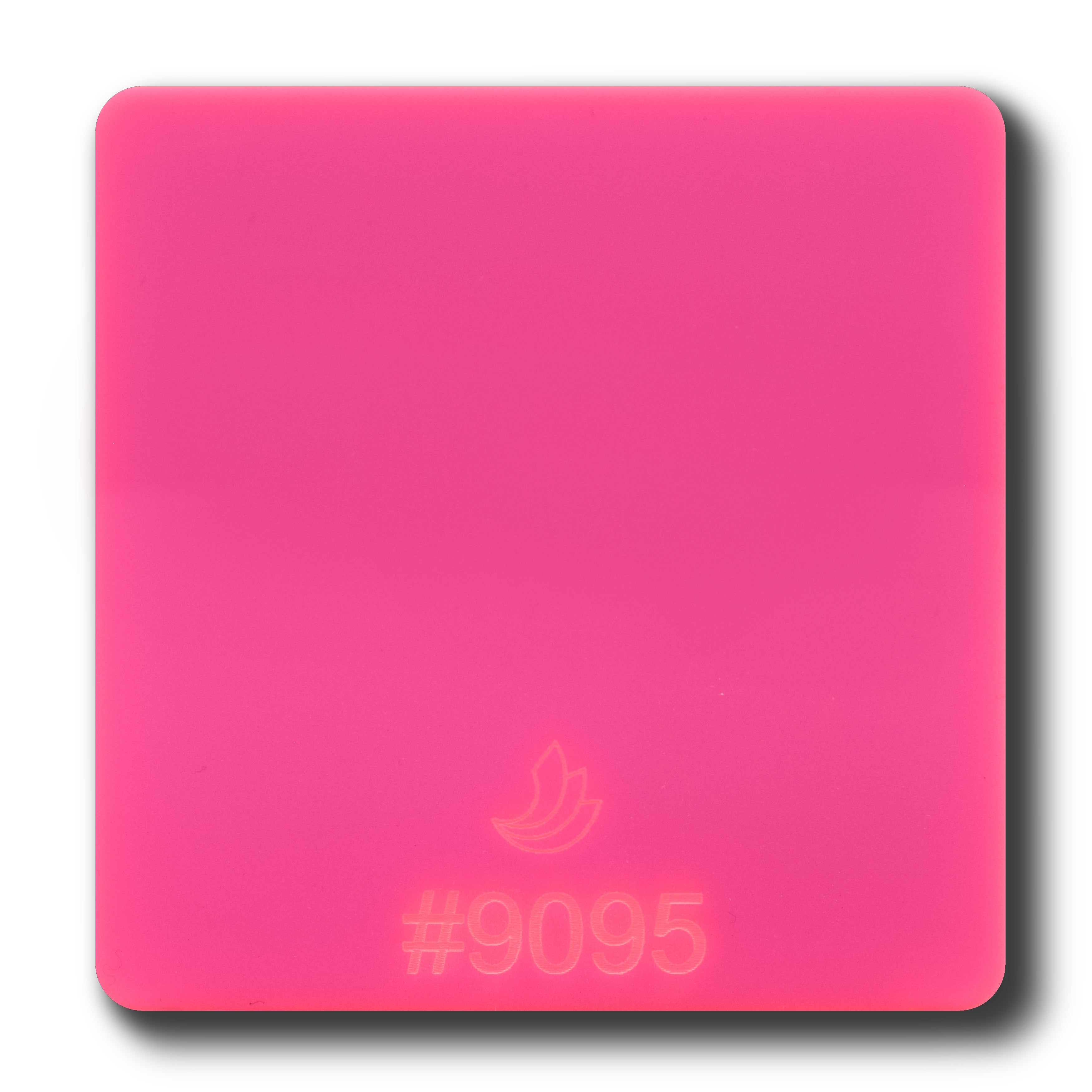 1/8" Pink Fluorescent #9095 Acrylic Sheet