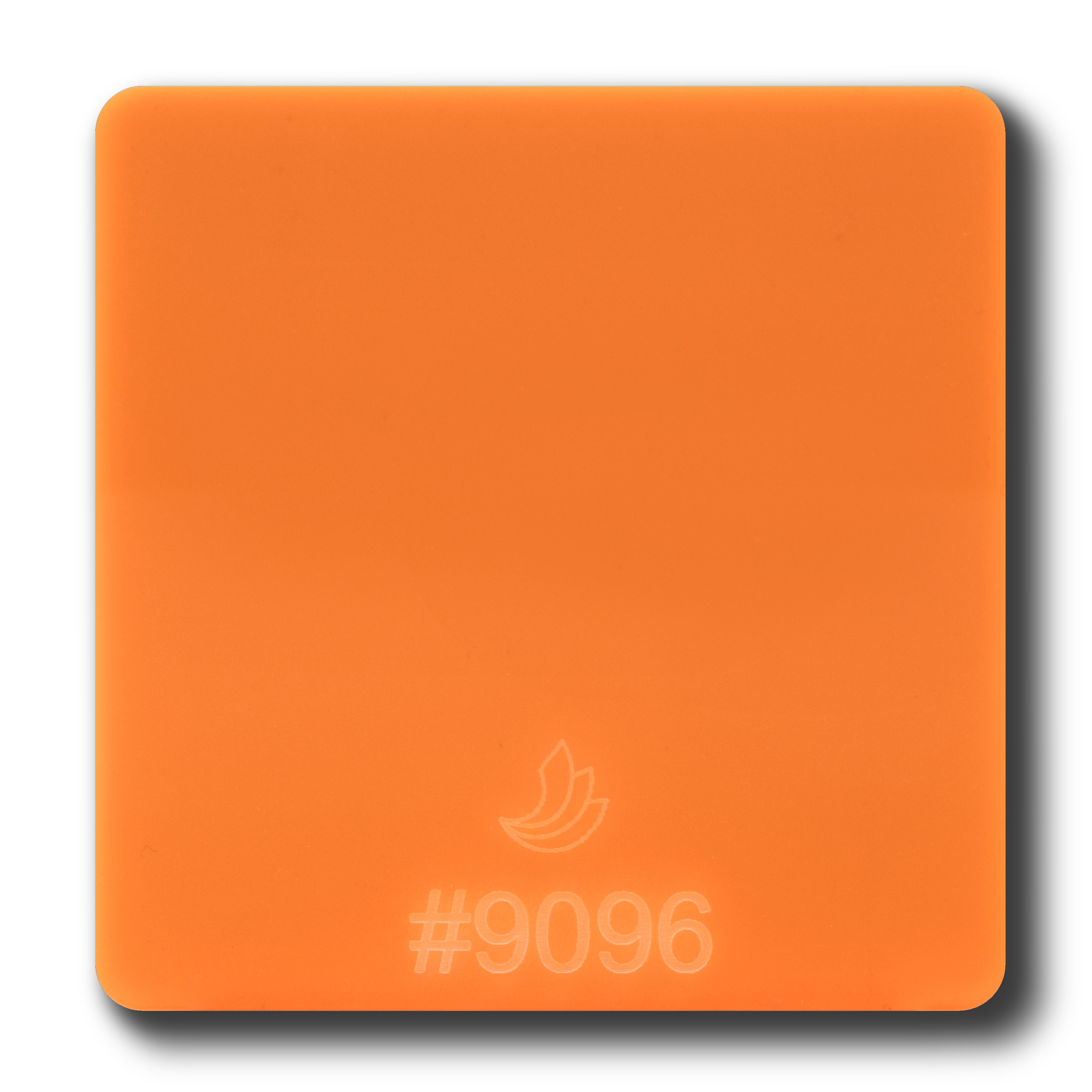 1/8" Orange Fluorescent #9096 Acrylic Sheet