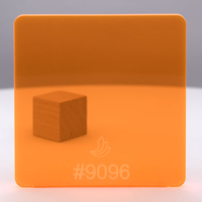1/8" Orange Fluorescent #9096 Acrylic Sheet