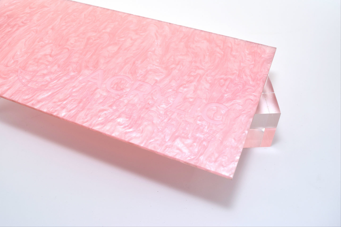 1/8" Pearl Light Pink Glossy Acrylic Sheet