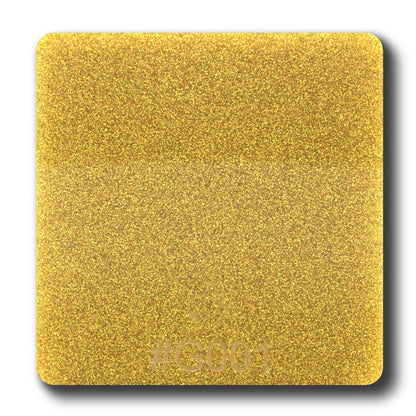 1/8" Gold Glitter Two-Sided Acrylic Sheet