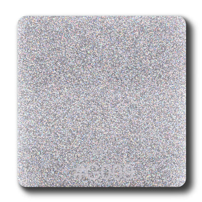 1/8" Silver Rainbow Glitter Two-Sided Acrylic Sheet