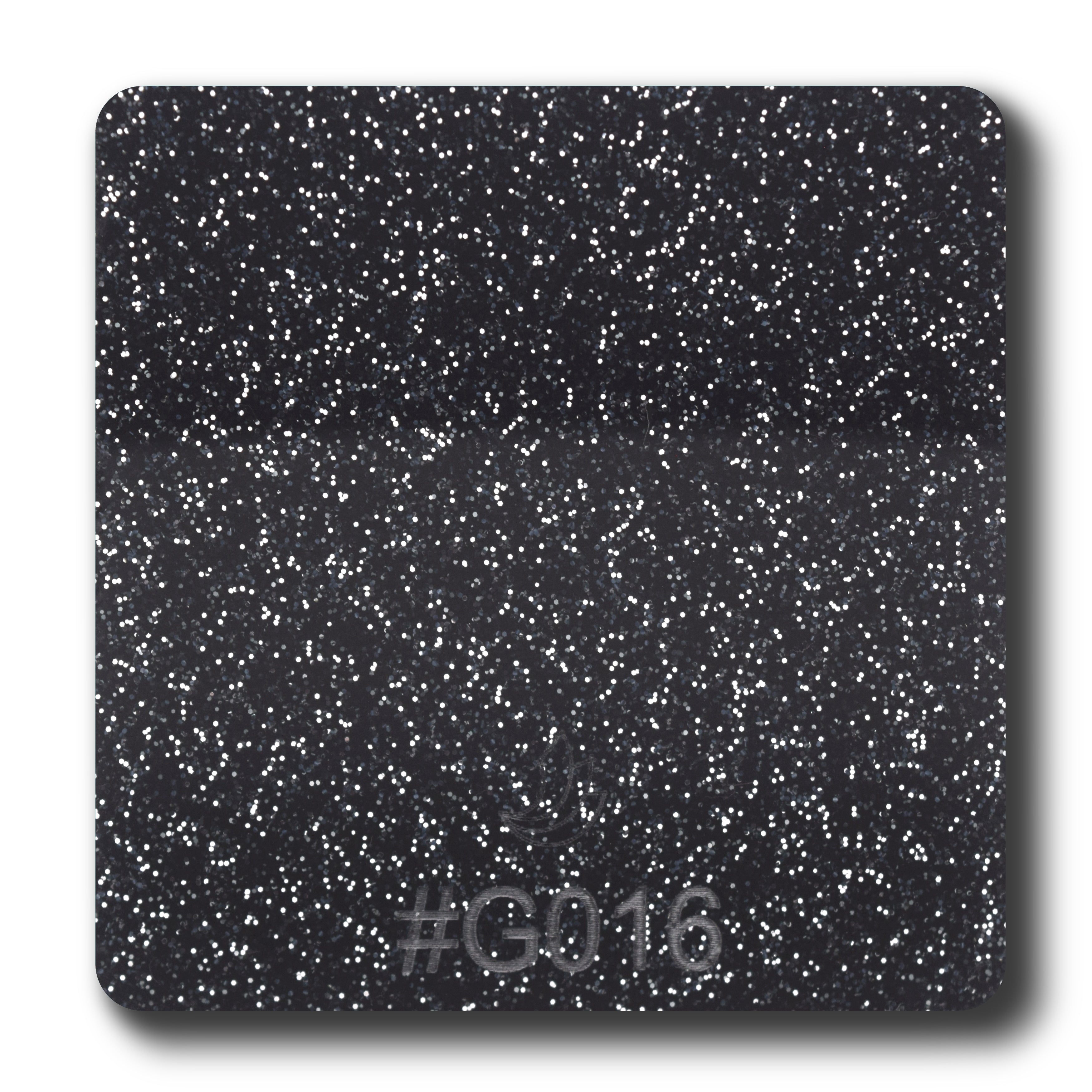 1/8" Black Glitter Two-Sided Acrylic Sheet