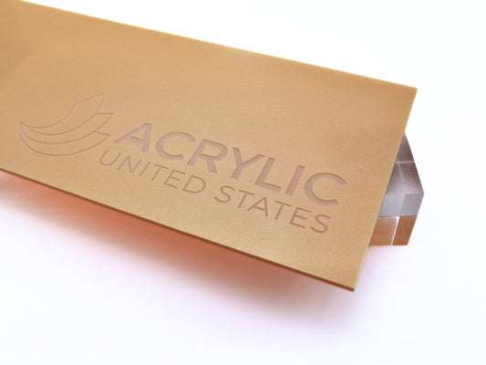 1/8" Gold Powder Glitter Two-Sided Acrylic Sheet