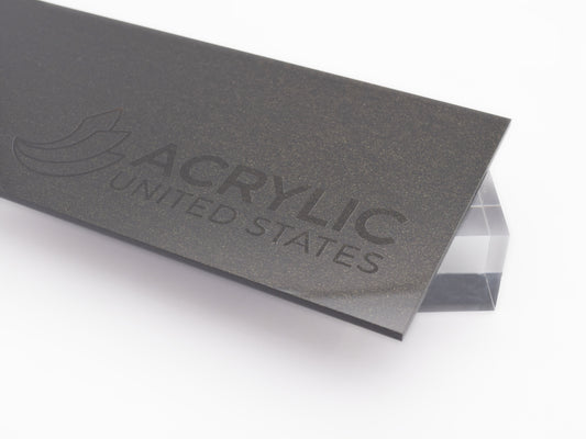 1/8" Black Gold Dust Acrylic Sheet
