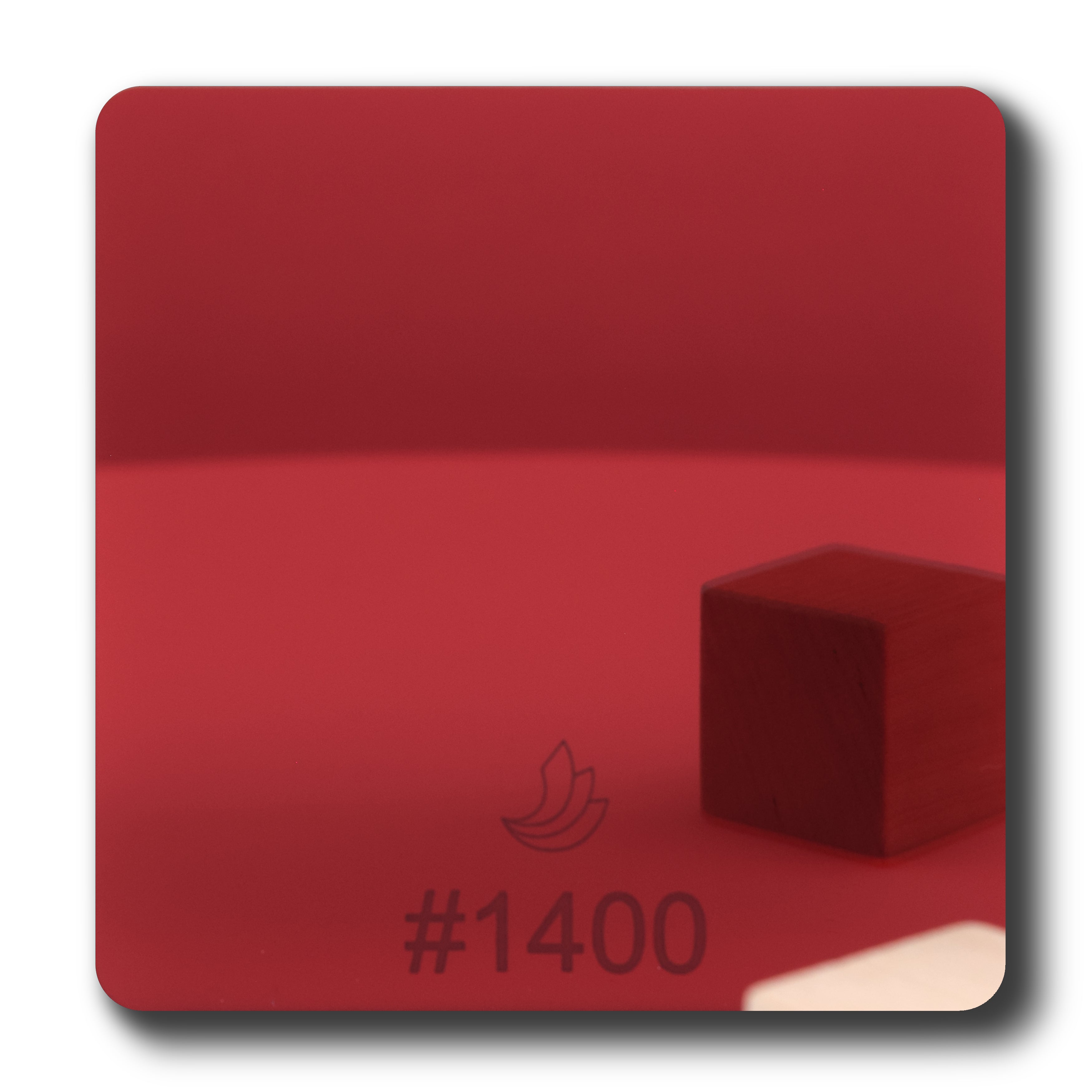 1/8" Dark Red Mirror #1400 Acrylic Sheet