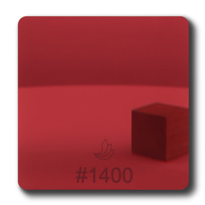 1/8" Dark Red Mirror #1400 Acrylic Sheet