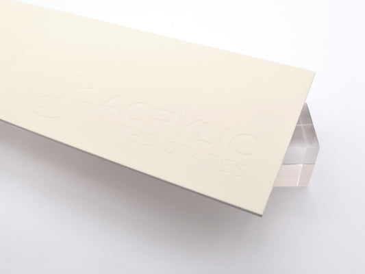 1/8" EarthTone White Smoke Matte Soft Touch Acrylic Sheet