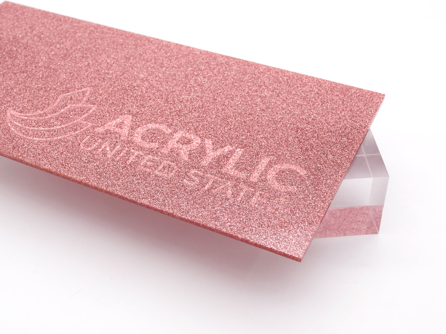 1/8" Pink Glitter Two-Sided Acrylic Sheet
