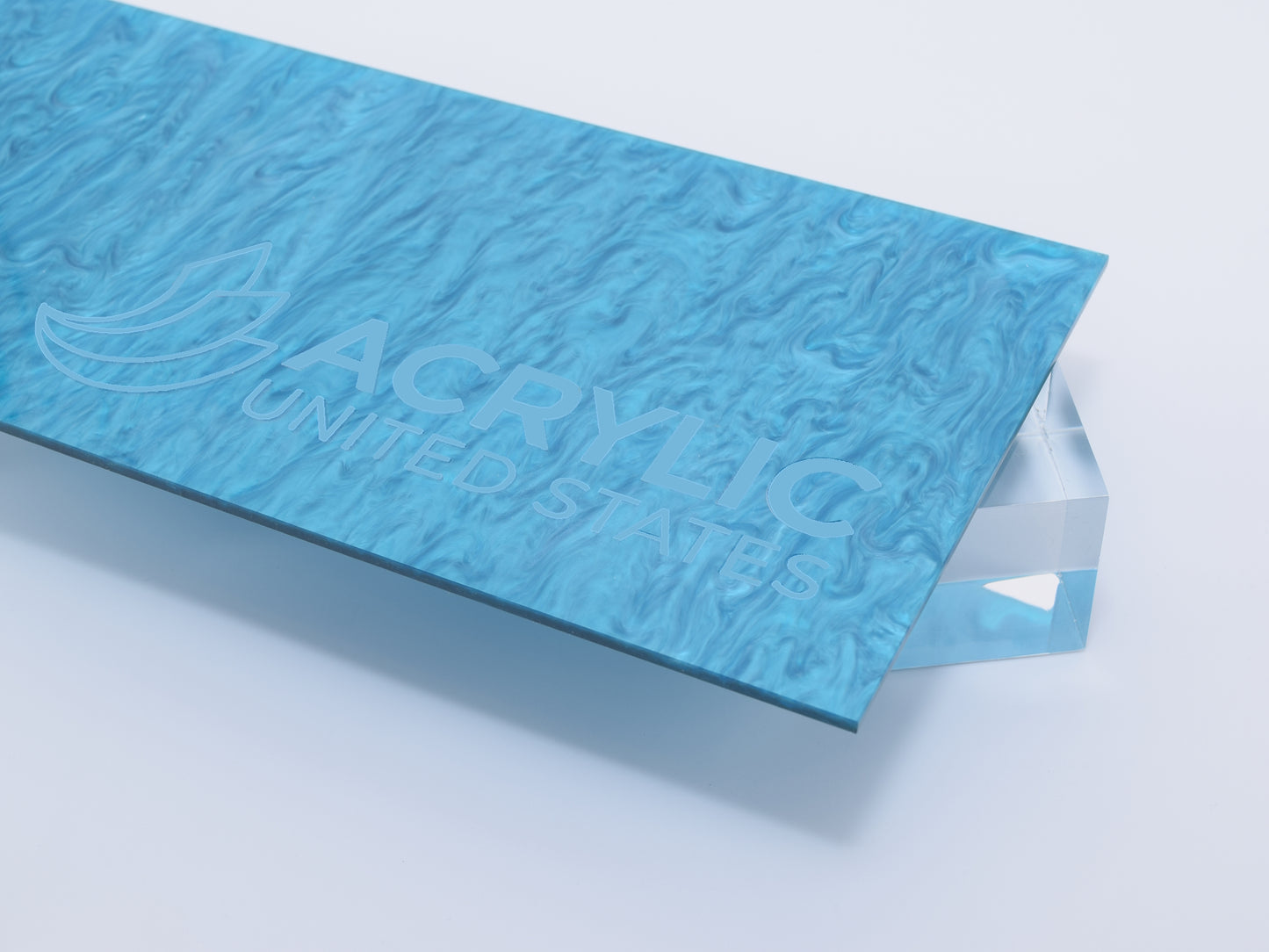 1/8" Pearl Blue Glossy Acrylic Sheet