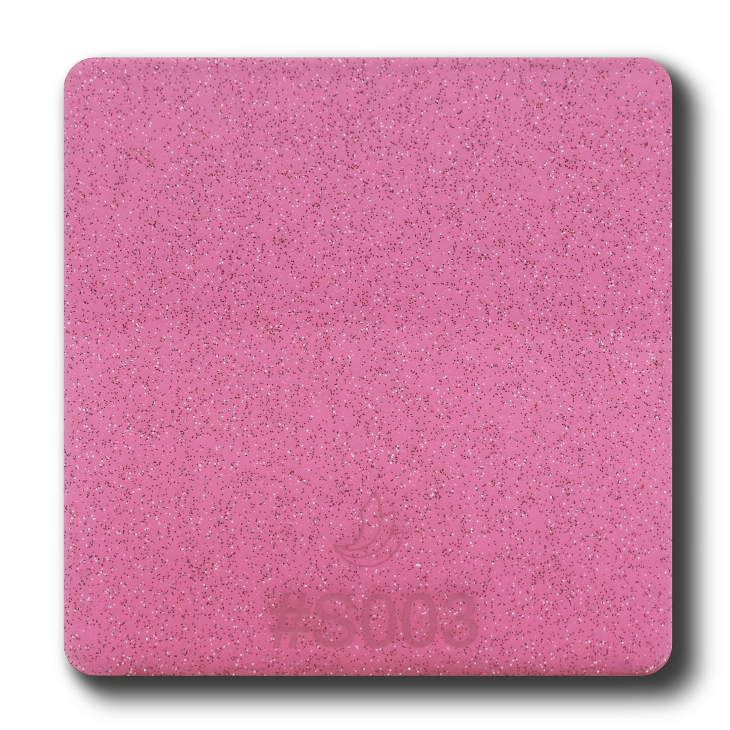 1/8" Sparkle Pink Transparent Acrylic Sheet