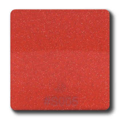 1/8" Sparkle Red Transparent Acrylic Sheet