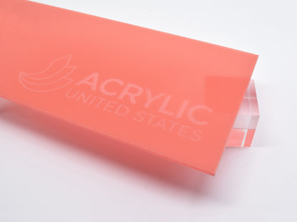 CLEARANCE 1/8" Red Glow in the Dark Translucent - Size: 12"x24"