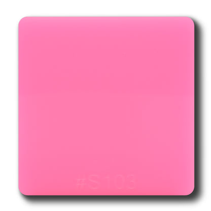 1/8" Pink Glow in the Dark Translucent Acrylic Sheet