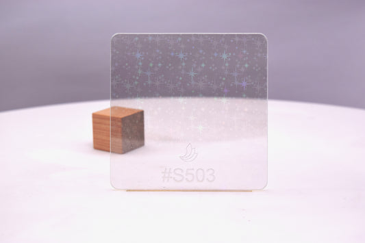 1/8" Holographic Stars Acrylic Sheet